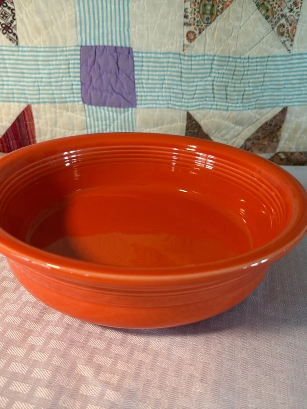 Fiestaware Poppy Classic Rim 10 1/2” Extra Large Serving Bowl